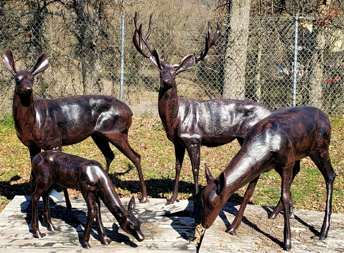Outdoor Deer Statues