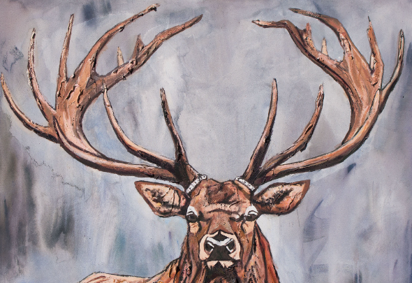 Elk Art Focused on Antler Forms2