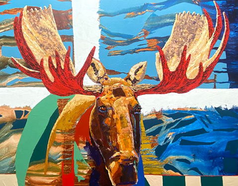 Elk Art Inspired by Migration
