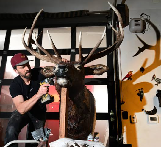 Elk Art in National Park Gift Shops