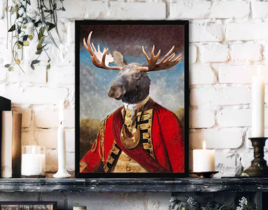 Elk Portrait Art Styles
