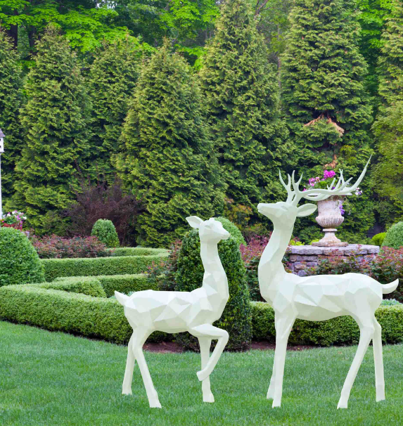 Elk Sculpture in Garden and Park Design
