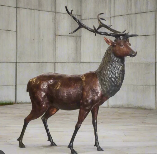 Life-Size Elk Sculpture in Art