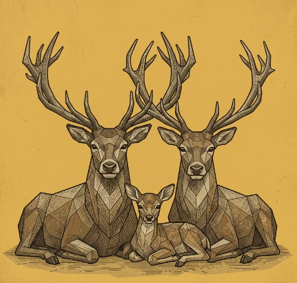 Minimalist Elk Art Concepts