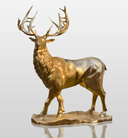 Overview of Bronze Elk Sculptures